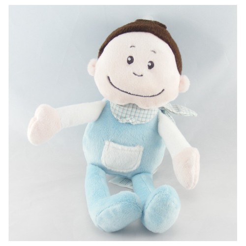 Doudou poupée garçon bleu