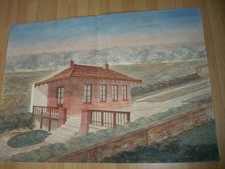 DESSIN D'ARCHITECTURE SIGNE GOT VERS 1900