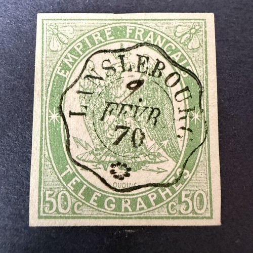 Télégraphe 50c vert - 2, vert"