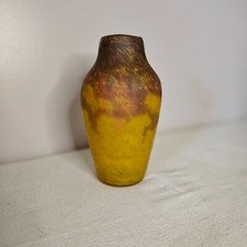 Vase Muller frères Lunéville en pâte de verre Hauteur 21,5 cm