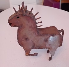  ANCIEN  CHEVAL en tôle De