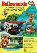 Publicité Advertising 0925  1989  parc attractions Bellewaerde