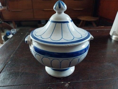 Ancien bouillon bleu blanc - bleu,