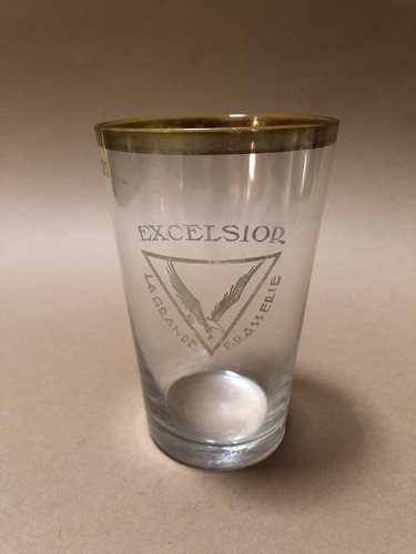 Verre bière ancien - verre,