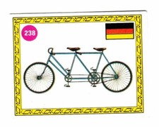 Bicyclette N. 238 - Figurines Panini Sprint 72 Excellente