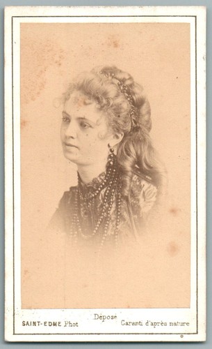 Cdv 1870 lucy cabel chanteuse - cdv, cabel,