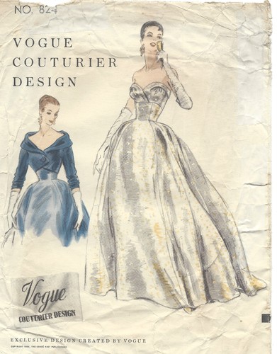 Patron couture vintage 1954 - patron,
