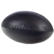 Ballon de Rugby en cuir Rétro