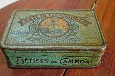 Ancienne boite tôle Bétises de Cambrai A. Hutin confiseur