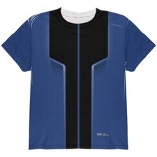 Halloween Classic Muscle Car Blue Costume All Over Youth T Shirt