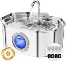 Fontaine a Eau Chat LED INOX