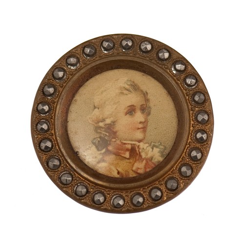 Ancien bouton métal - métal, 32mm