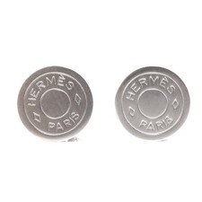 Auth HERMES Selle Earrings