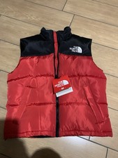 Doudoune sans manche The North Face rouge noir taille M 