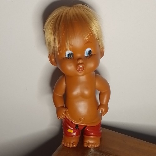Poupée vintage rubber doll - poupée,