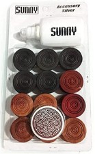 Pièces de monnaie en bois de