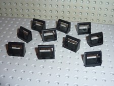 10 x Black tile with handle