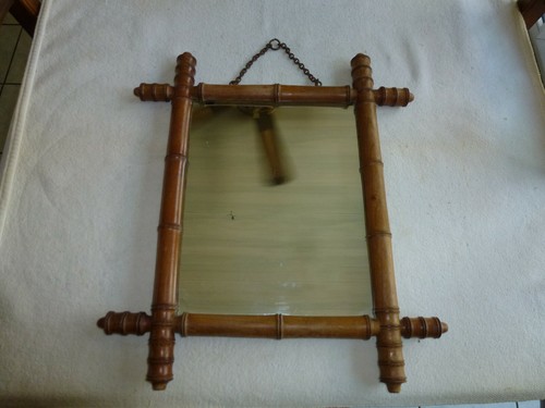 Ancienne miroir hetre facon - ancienne,