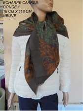 ECHARPE CARREE D'HIVER IMPRIME