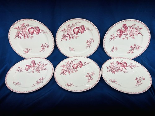 Belles assiettes plates - 6,