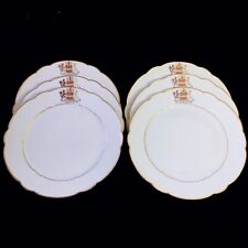 6 Assiettes plate porcelaine Sèvres 1851 Baron Double De Saint Lambert Marseille