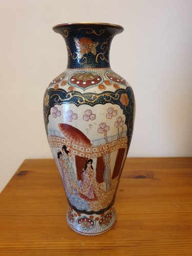 Grand vase ancien satsuma - ancien, en