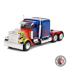 NOUVEAU camion Jada Optimus Prime avec robot sur châssis du film Transformers