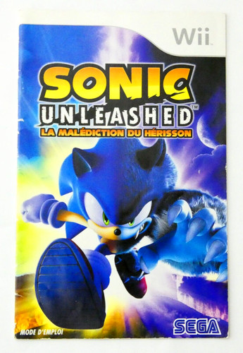 Notice nintendo wii sonic - notice,