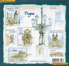 France Bloc N°126 Prague Capitales Européennes 2008 Neuf Luxe