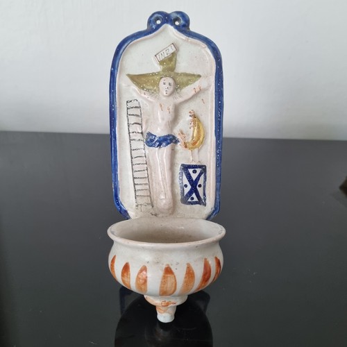 Quimper bénitier faience - bénitier,