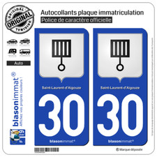 2 Blasonimmats plaque auto |