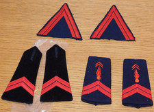 LOT grade EPAULETTE de pompiers CAPORAL insigne uniforme PATCH militaire