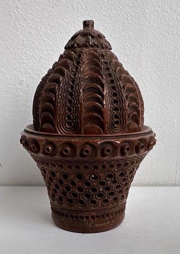 Ancien boîte chapelet noix - , de