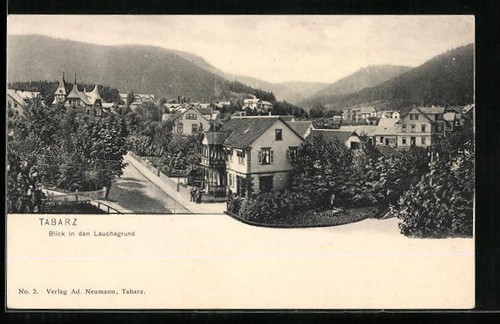 Carte postale tabarz vue - postale, sur