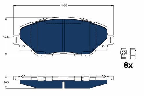 Trw automotive gdb3424bte kit - trw,