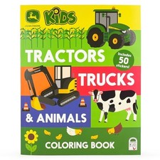Cottage Door Pres John Deere Kids Tractors, Trucks & Animals Coloring (Stickers)