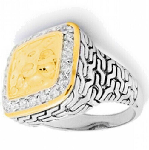 Ring martelé argent - martelé,