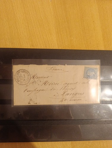 Timbre france lettre pour - france,