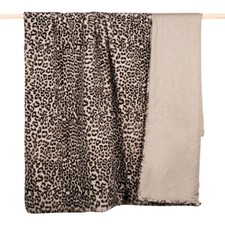 Pad Couverture Sauvage de Fourrure Blanc Couvre-Lit 140x190 Plaid Fausse