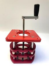 Système de levage pour défonceuse router sous table avec bagues de copiage