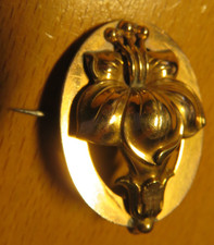 BROCHE PORTE-MONTRE Plaqué Or