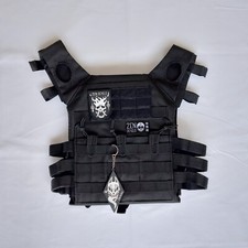 Zen Devils - Ghost Tactical Vest Black Plate Carrier Techwear Warcore Darkwear