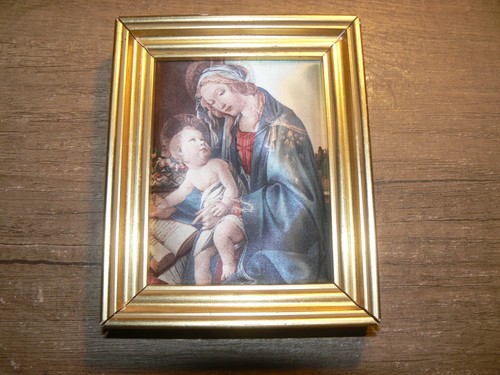 Petit tableau ancien vierge - ,