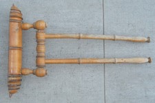 VINTAGE - Ancien Porte-Serviette 2 Bras en Bois