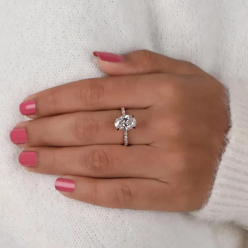 Bague diamant fine - , taille