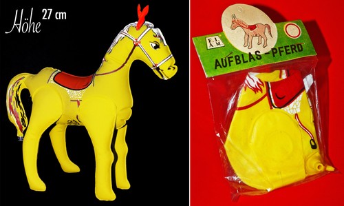 Vintage gonflable déco cheval - vintage,