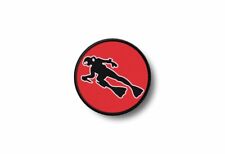 Patch badge ecusson brode imprime thermocollant plongeur scuba diver
