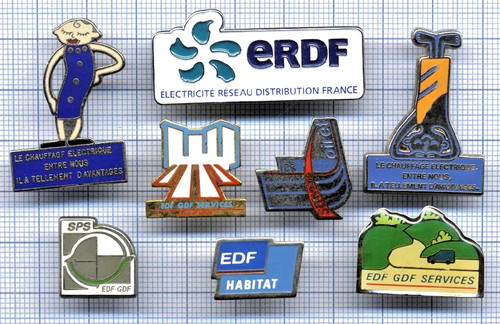 Lot pins edf france - de,