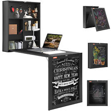 VEVOR Table Murale Rabattable Bureau Rabattable Mural 60x16,5x75 cm Tableau Noir