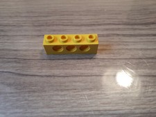 lego technic 3701  1x4 brique jaune a trou